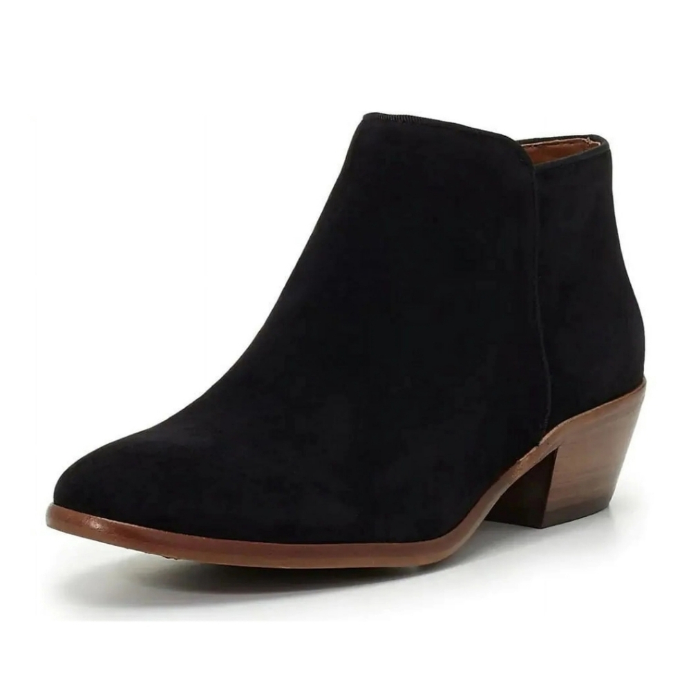 Sam Edelman Black Suede Ankle Booties